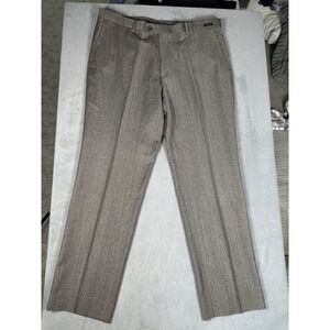 Jos A Bank Reserve Dress Pants – Marzotto Super 110s Wool 38x32 Brown Taupe Mens